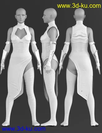 3D打印模型X-Fashion Force Saber Outfit for Genesis 8 Female(s)的图片