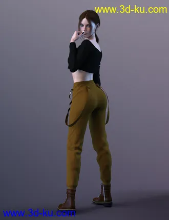 3D打印模型X-Fashion Girl Collection 02 for Genesis 8 Females的图片