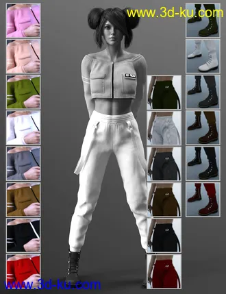 3D打印模型X-Fashion Girl Collection 02 for Genesis 8 Females的图片