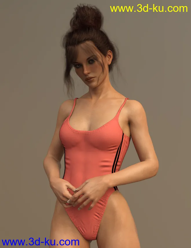 X-Fashion Inspire Bathsuit for Genesis 8 Female(s)模型的图片3
