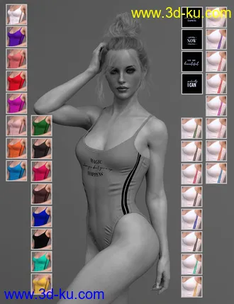 3D打印模型X-Fashion Inspire Bathsuit for Genesis 8 Female(s)的图片