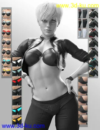 3D打印模型X-Fashion Intrigue Outfit for Genesis 8 Female(s)的图片
