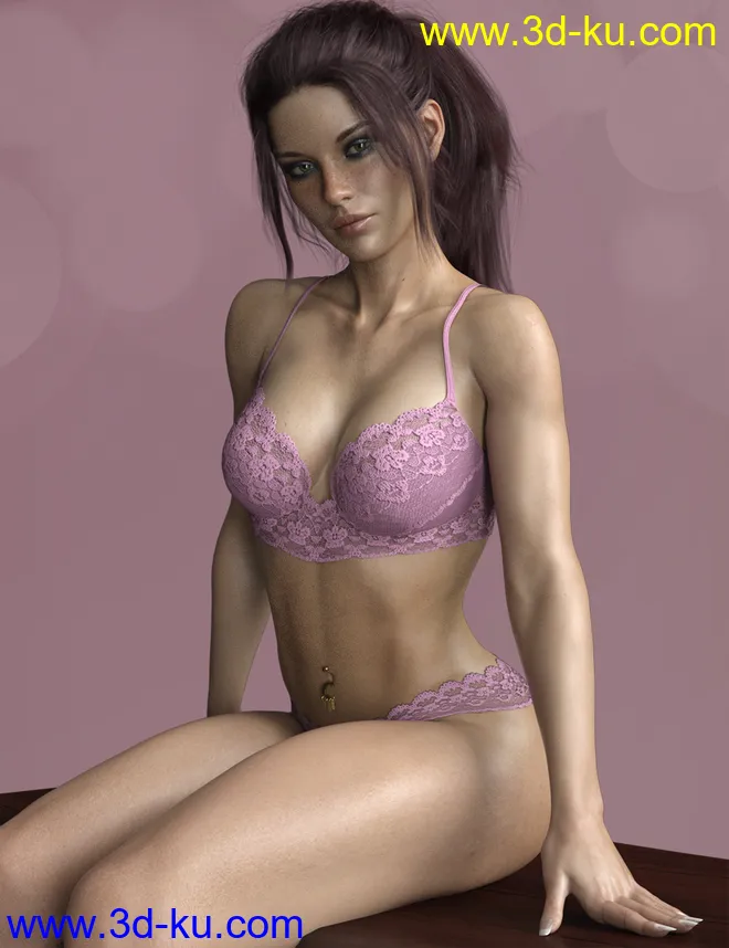 X-Fashion Luxury Lingerie for Genesis 8 Females模型的图片1