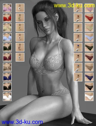 3D打印模型X-Fashion Luxury Lingerie for Genesis 8 Females的图片