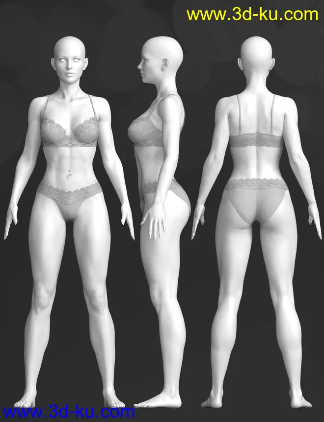 X-Fashion Luxury Lingerie for Genesis 8 Females模型的图片6