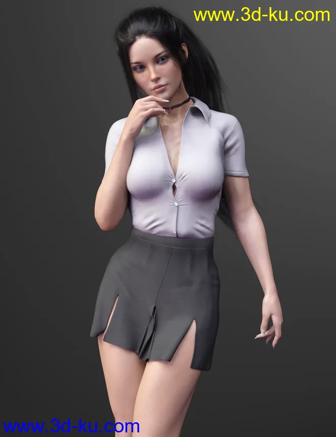 X-Fashion Uniform 05 for Genesis 8 Female(s)模型的图片1