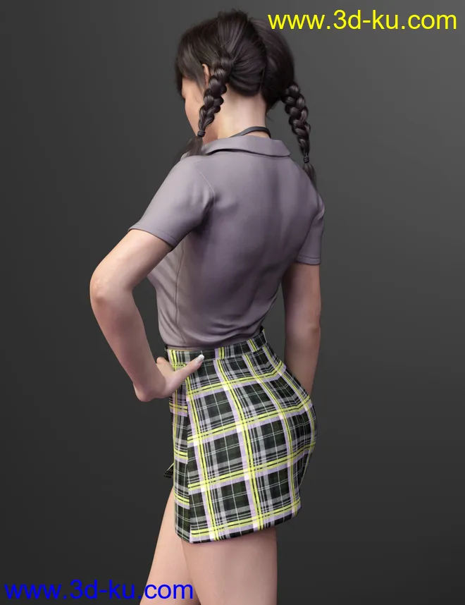 X-Fashion Uniform 05 for Genesis 8 Female(s)模型的图片3