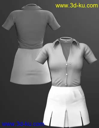 3D打印模型X-Fashion Uniform 05 for Genesis 8 Female(s)的图片