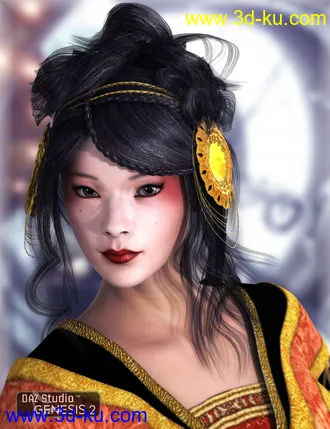 3D打印模型Xinxue Hair的图片