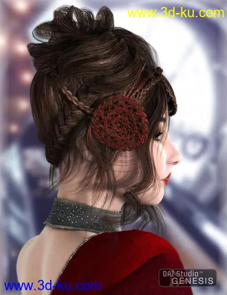 3D打印模型Xinxue Hair的图片