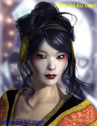 3D打印模型Xinxue Hair的图片