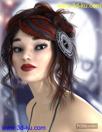 3D打印模型Xinxue Hair的图片