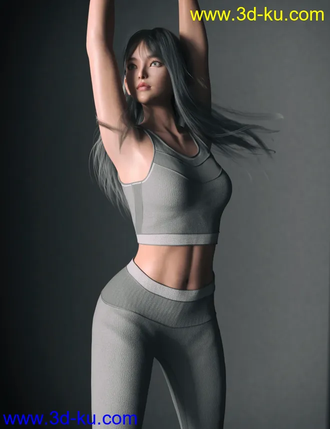 Ye Jin Character and Hair for Genesis 8.1 Female模型的图片3