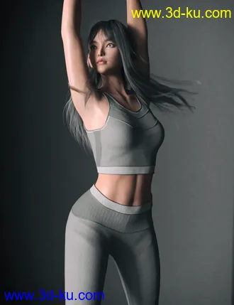 3D打印模型Ye Jin Character and Hair for Genesis 8.1 Female的图片