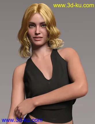 3D打印模型Ye Jin Character and Hair for Genesis 8.1 Female的图片
