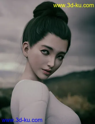 3D打印模型Ye Jin Character and Hair for Genesis 8.1 Female的图片