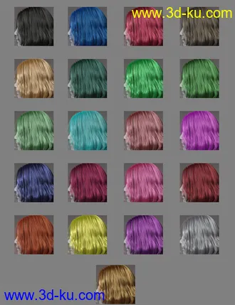 3D打印模型Ye Jin Character and Hair for Genesis 8.1 Female的图片