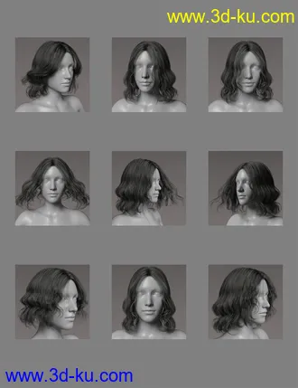 3D打印模型Ye Jin Character and Hair for Genesis 8.1 Female的图片