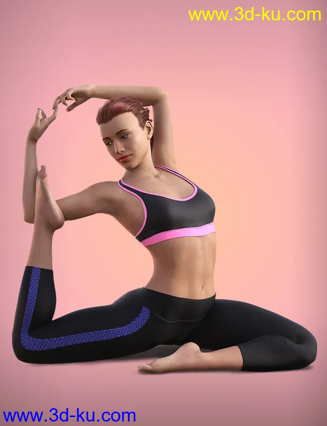 Yoga Animations for Genesis 8模型的图片1
