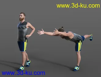 3D打印模型Yoga Animations for Genesis 8的图片