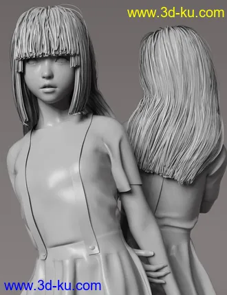 3D打印模型Yui Remake Character and Hair for Genesis 8.1 Female的图片