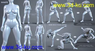 3D打印模型Z All About Action Shape and Pose Mega Set的图片