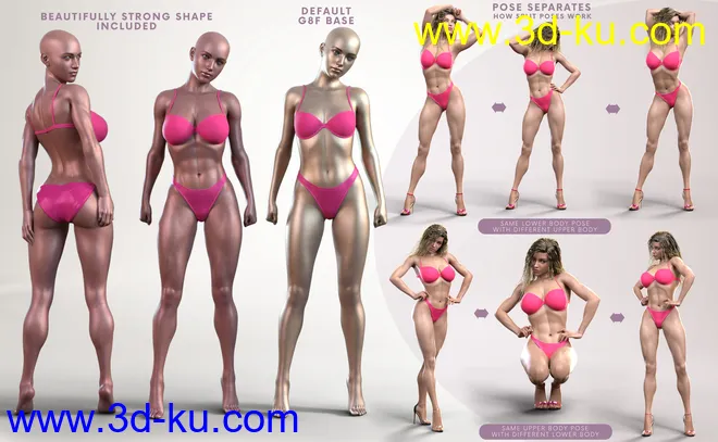 Z Beautifully Strong Shape and Pose Mega Set模型的图片3