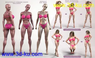 3D打印模型Z Beautifully Strong Shape and Pose Mega Set的图片