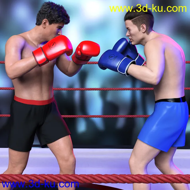 Z Boxing Champions Gloves and Poses模型的图片2
