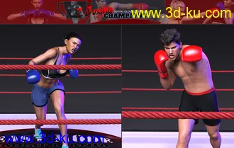 3D打印模型Z Boxing Champions Gloves and Poses的图片
