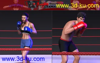 3D打印模型Z Boxing Champions Gloves and Poses的图片