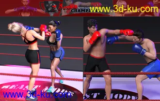 3D打印模型Z Boxing Champions Gloves and Poses的图片