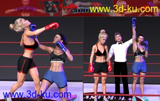 3D打印模型Z Boxing Champions Gloves and Poses的图片