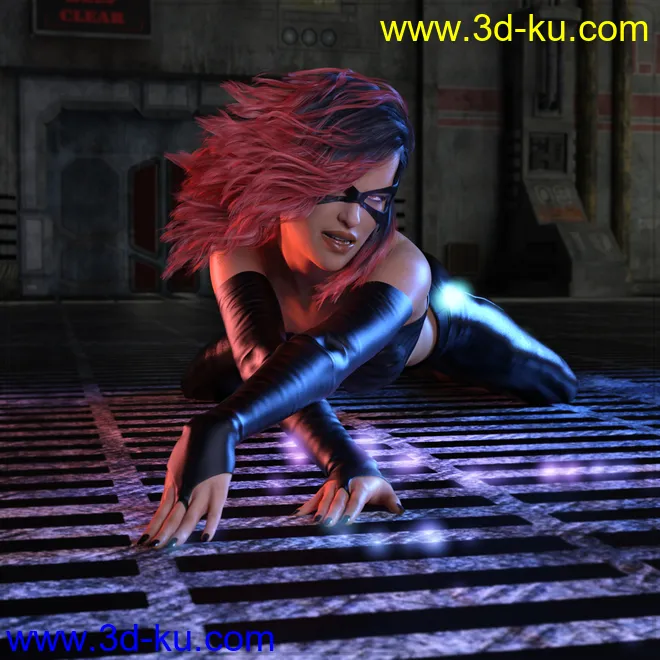 Z Cat Woman - Poses for Genesis 8 Female and Victoria 8模型的图片2