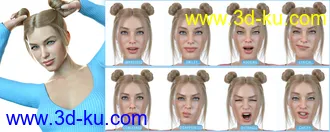 3D打印模型Z Colorful Emotions Mix and Match Expressions for Genesis 8.1 Female的图片