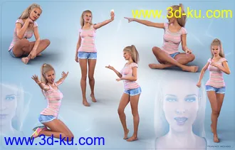 3D打印模型Z Everyday Activities - Poses and Expressions for Genesis 8 Female and Victoria 8的图片