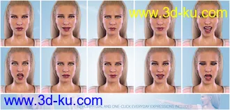 3D打印模型Z Everyday Activities - Poses and Expressions for Genesis 8 Female and Victoria 8的图片