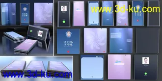 3D打印模型Z Folding Smartphone and Poses Mega Set for Genesis 8 and 8.1 Female的图片
