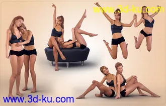 3D打印模型Z Friendship - Poses for Genesis 8 Female and Victoria 8的图片