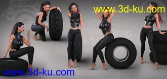 3D打印模型Z Hot Wheels - Props and Poses for Genesis 3 and 8 Female的图片