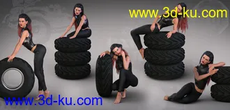 3D打印模型Z Hot Wheels - Props and Poses for Genesis 3 and 8 Female的图片