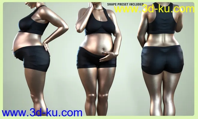 Z Miracle of Life Shape and Poses for Genesis 8模型的图片3
