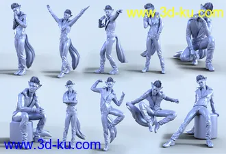 3D打印模型Z Music Idol Poses and Expressions for Kota 8.1的图片