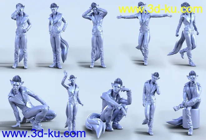 Z Music Idol Poses and Expressions for Kota 8.1模型的图片4