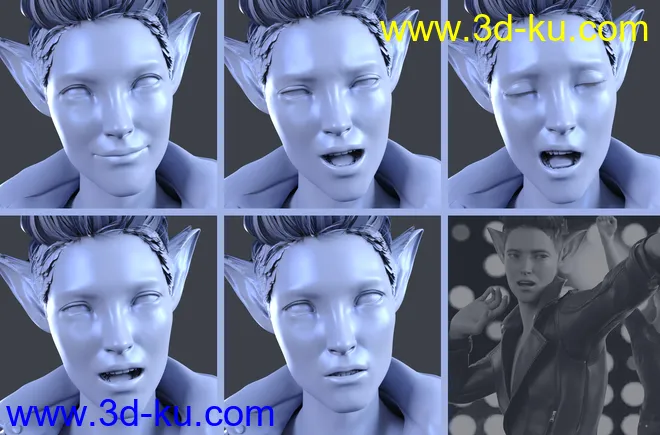 Z Music Idol Poses and Expressions for Kota 8.1模型的图片5