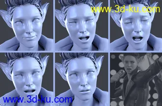 3D打印模型Z Music Idol Poses and Expressions for Kota 8.1的图片