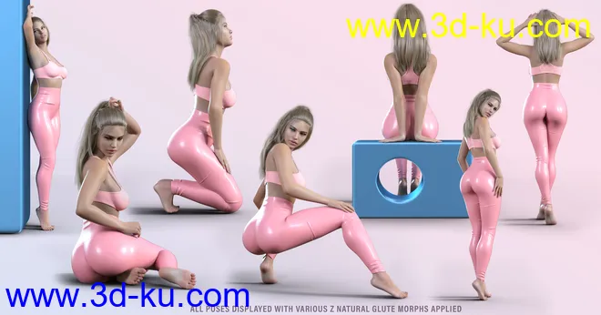 Z Natural Glute Morphs and Pose Mega Set for Genesis 8 and 8.1 Females模型的图片5