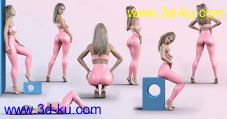 3D打印模型Z Natural Glute Morphs and Pose Mega Set for Genesis 8 and 8.1 Females的图片