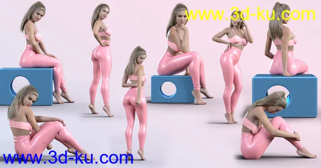 Z Natural Glute Morphs and Pose Mega Set for Genesis 8 and 8.1 Females模型的图片8