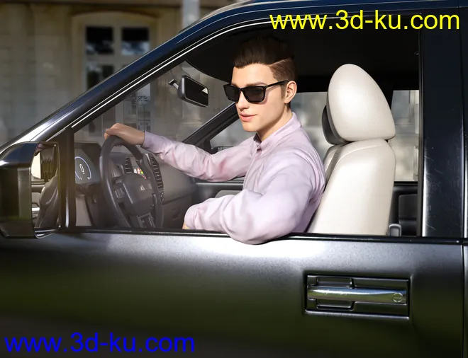 Z Pickup Truck Poses for Genesis 8 and 8.1模型的图片9